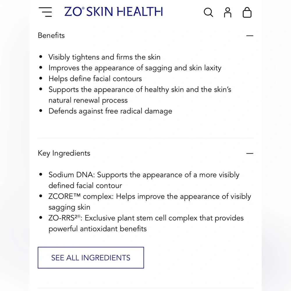 ZO Skin Health Firming Serum 28 ML .95 ounces Expiration Date 03/28 - Picture 10 of 10